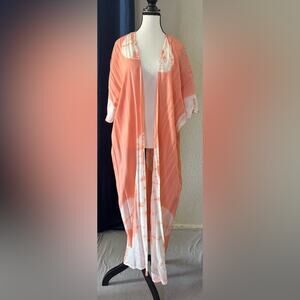 VENUS Coral Kimono / Beach Coverup | One Size Fits Most